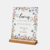 Fleurs sauvages colorés Printemps Faveurs mariage (Angle)