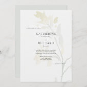 Fleurs sauvages dans Bloom II Simple Faire-part de (Devant / Derrière)