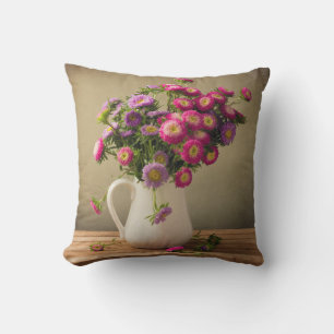 Fleurs sauvages dans un Coussin Vase Throw Canch