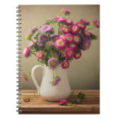 Fleurs sauvages dans un livre de notes de vase (Devant)