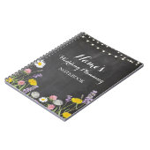 Fleurs sauvages de carnet épousant des notes (Côté gauche)