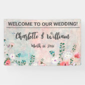 Fleurs sauvages de couleur d'aquarelle de bannière (Horizontal)