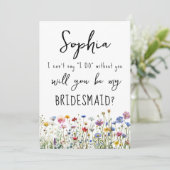 Fleurs sauvages de la carte de proposition Bridesm (Debout devant)