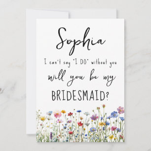 Fleurs sauvages de la carte de proposition Bridesm