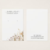 Fleurs sauvages de la Parties scintillant d'or ros (Devant & derrière)