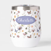 Fleurs sauvages de nom de monogramme aquarelle vio (Avant)