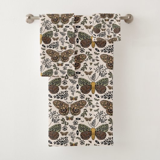 Fleurs sauvages de papillon de nuit bohème moderne (En situation)