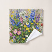 Fleurs sauvages de prairie estivale (Gant de toilette)