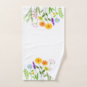Fleurs sauvages de printemps été (Serviette à main)