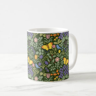 Fleurs sauvages de Voysey, mug à café vert