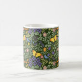 Fleurs sauvages de Voysey, mug à café vert (Centre)