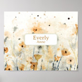 Fleurs sauvages Décoration de chambre de bébé pers (Devant)