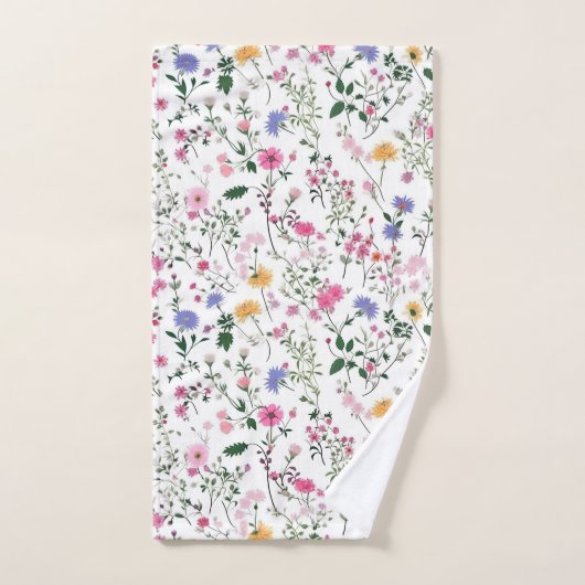 Fleurs sauvages d'été (Serviette à main)