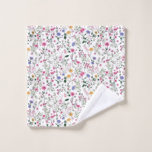 Fleurs sauvages d'été (Gant de toilette)