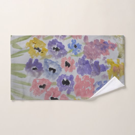 Fleurs sauvages d'été (Serviette à main)