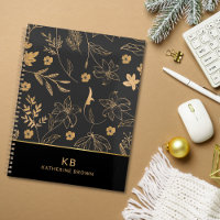Fleurs sauvages d'or noir floraison 2026 planner
