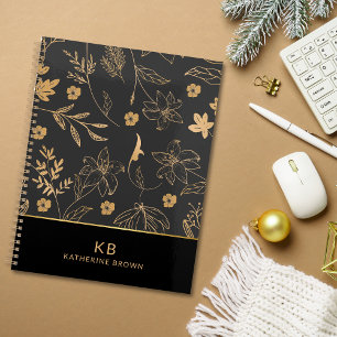 Fleurs sauvages d'or noir floraison 2026  planner