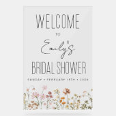 Fleurs sauvages Écriture moderne Mariage Élégant A (Recto)