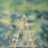 Fleurs sauvages Écriture moderne Mariage Élégant A (Neutre)