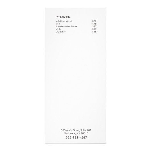 Fleurs sauvages en bois rustique Menu Service Salo (Dos)