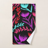 Fleurs sauvages en couleurs que POP! (Serviette à main)