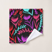 Fleurs sauvages en couleurs que POP! (Gant de toilette)