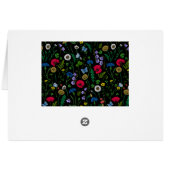 Fleurs sauvages en noir (Dos Horizontal)