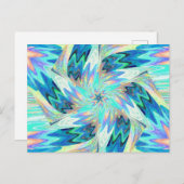 FLEURS SAUVAGES EN PASTELS 4 Carte postale (Devant / Derrière)