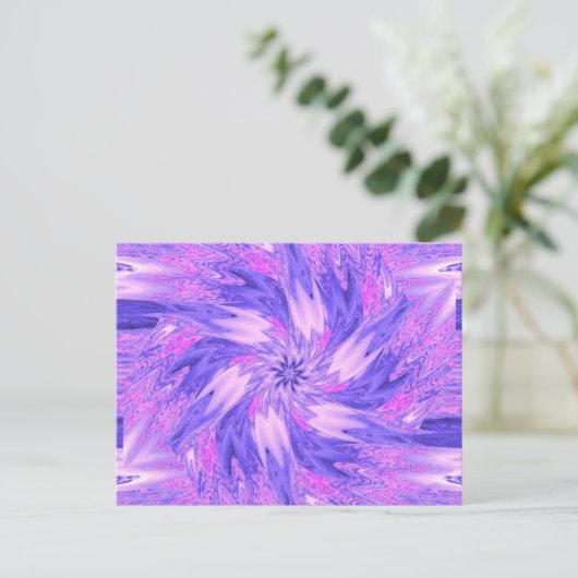 FLEURS SAUVAGES EN PASTELS 9 Carte postale (Debout devant)
