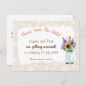 Fleurs Sauvages Enregistrer La Carte Postale Date (Devant / Derrière)