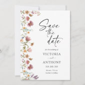 Fleurs sauvages Enregistrer Les Cartes De Date (Devant)