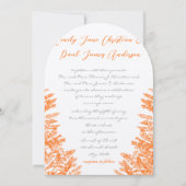 Fleurs sauvages et abeilles Orange Invitations de  (Devant)