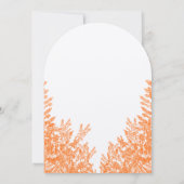 Fleurs sauvages et abeilles Orange Invitations de  (Dos)