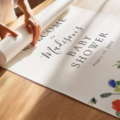 Fleurs sauvages et Affiche de bienvenue des abeill