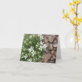 Fleurs sauvages et carte pour notes blancs (Fleur jaune)