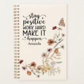 Fleurs sauvages et citation positive  (Devant)