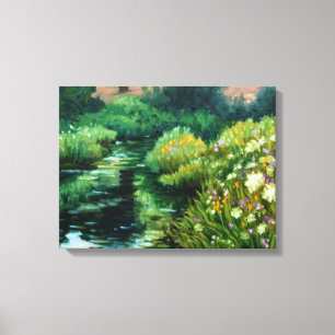 "Fleurs sauvages et millefeuille copie de toile