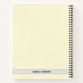 Fleurs sauvages et papillons carnet personnalisé (Dos)