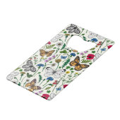 Fleurs sauvages et papillons sur blanc (Dos Angle)