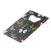 Fleurs sauvages et papillons sur le noir (Devant Angle)