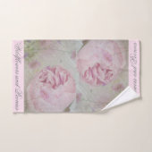 Fleurs sauvages et pivoines (Serviette à main)