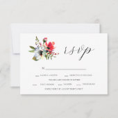 Fleurs sauvages et réponse RSVP Romance (Devant)