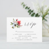 Fleurs sauvages et réponse RSVP Romance (Debout devant)