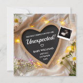 Fleurs sauvages Faire-part de grossesse (Devant)