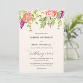 Fleurs sauvages Faire-part de mariage (Debout devant)