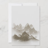 Fleurs sauvages Faire-part de mariage (Dos)