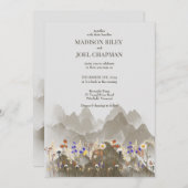 Fleurs sauvages Faire-part de mariage (Devant / Derrière)