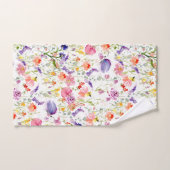 Fleurs sauvages fantaisistes | Aquarelle (Serviette à main)