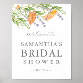 Fleurs sauvages Fête des mariées Affiche de bienve (Devant)