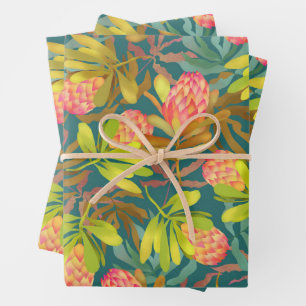 Fleurs sauvages Feuille de papier d'enveloppement